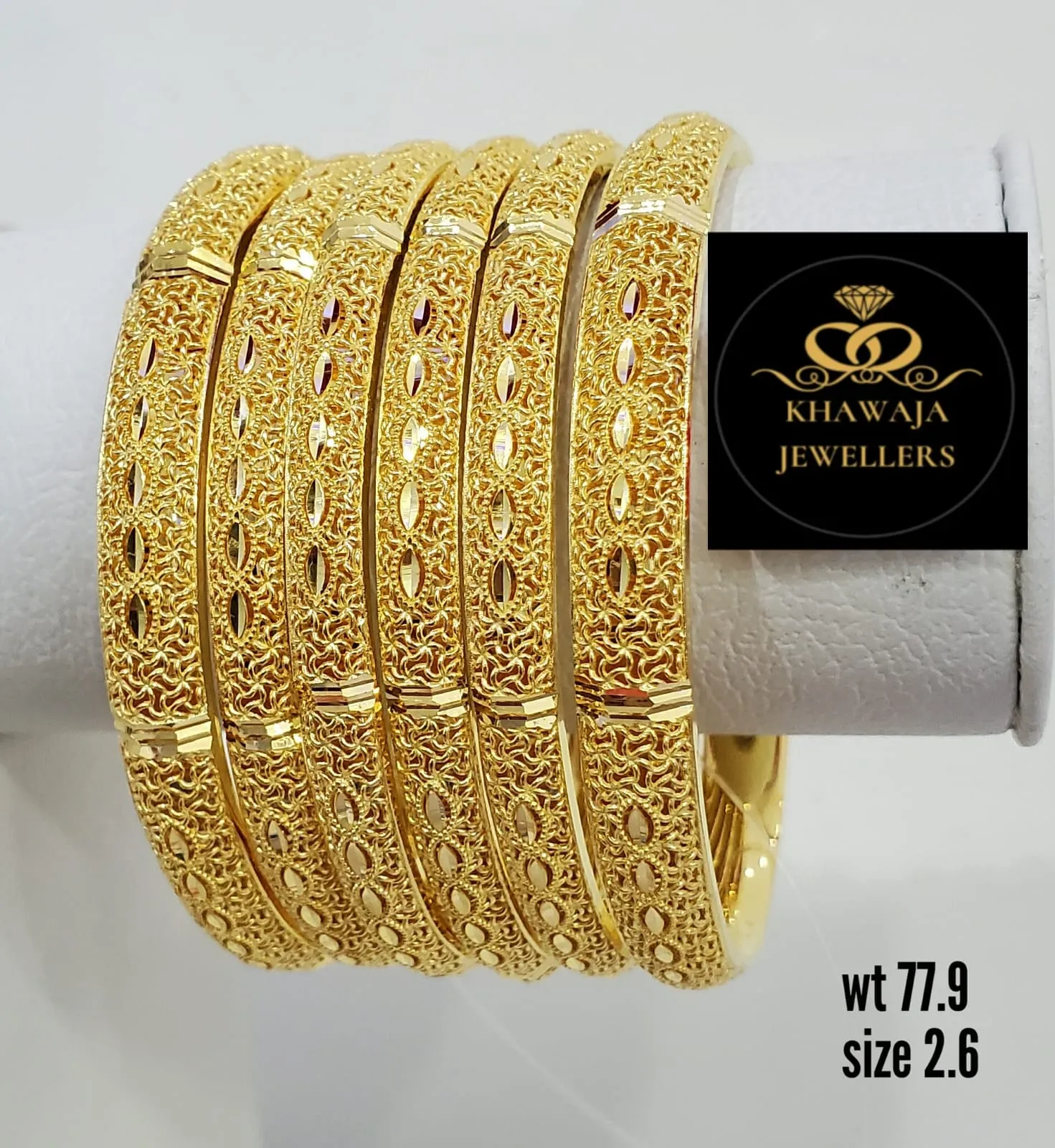 Gold Bangles Item 12